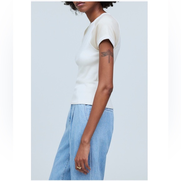 NWT SZ X-SM Made well Color-Block Raglan Baby Tee 🩶 - Picture 3 of 6